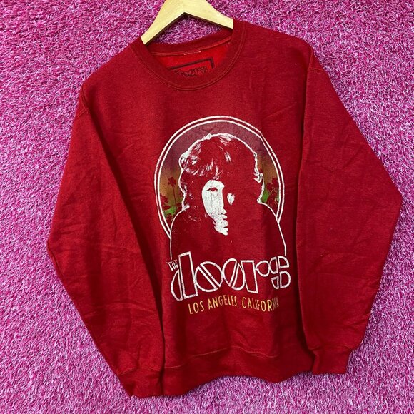 The Doors Jim Morrison Portrait Band Crewneck Sweater Medium - Picture 3 of 4
